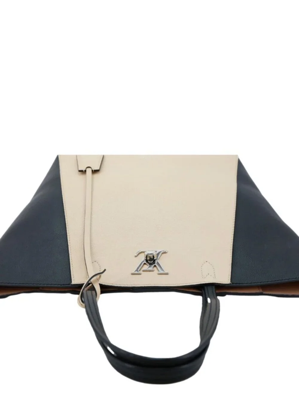 Louis Vuitton  Lockme Cabas Leather Tote Bag Bicolor